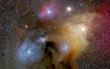 Az Antares és a Rho Ophiuchi környéke a déli égbolton