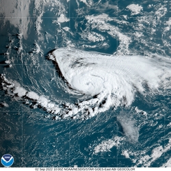 Danielle (Forrás: GOES-18 / NOAA)