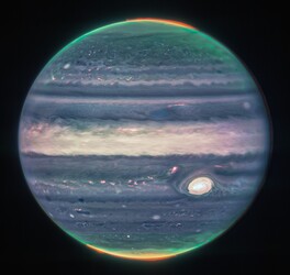 Sarki fény a Jupiteren Fotó: James Webb Űrteleszkóp