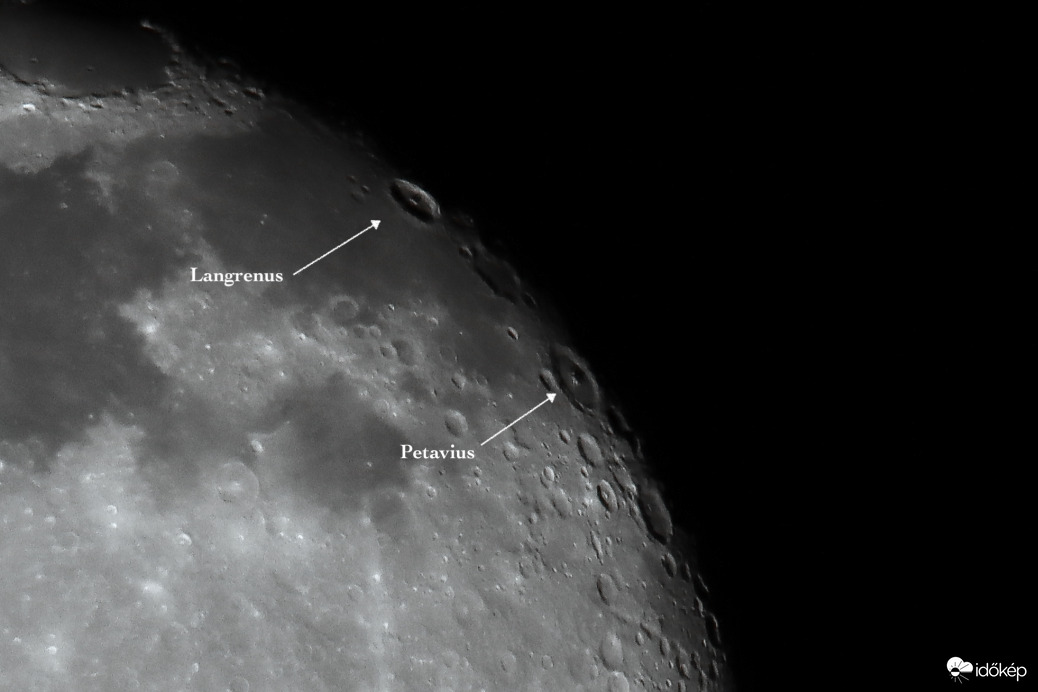 A fogyó Hold kráterei