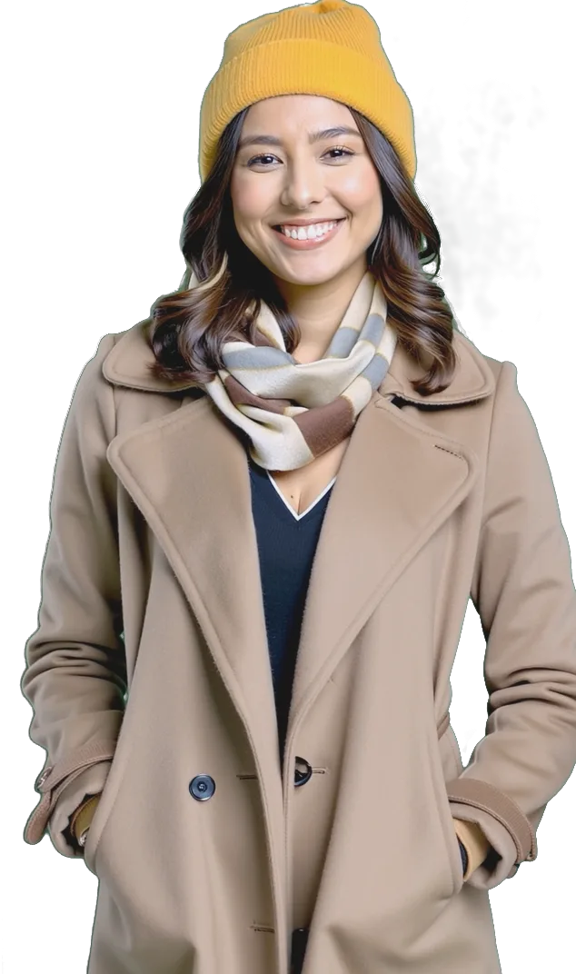 Meleg, réteges ruhát