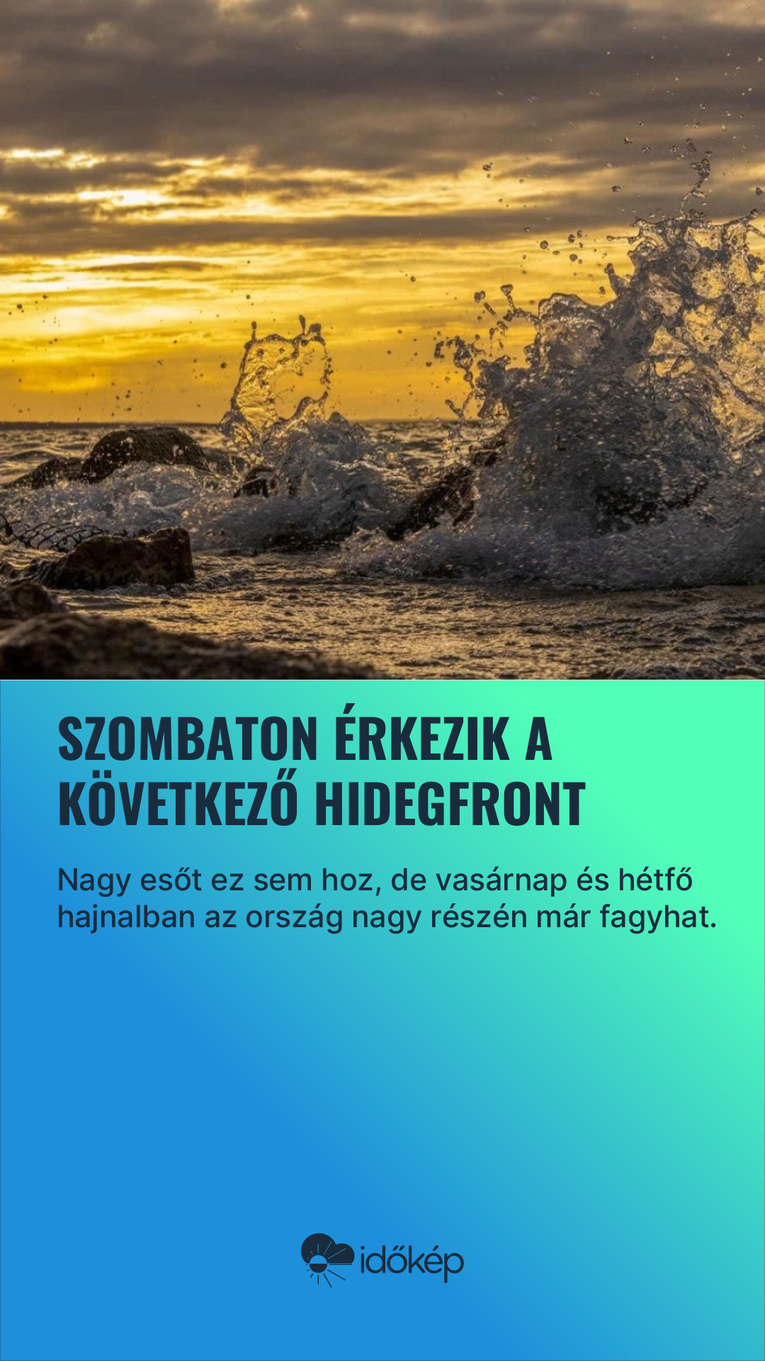 Szombaton érkezik a következő hidegfront