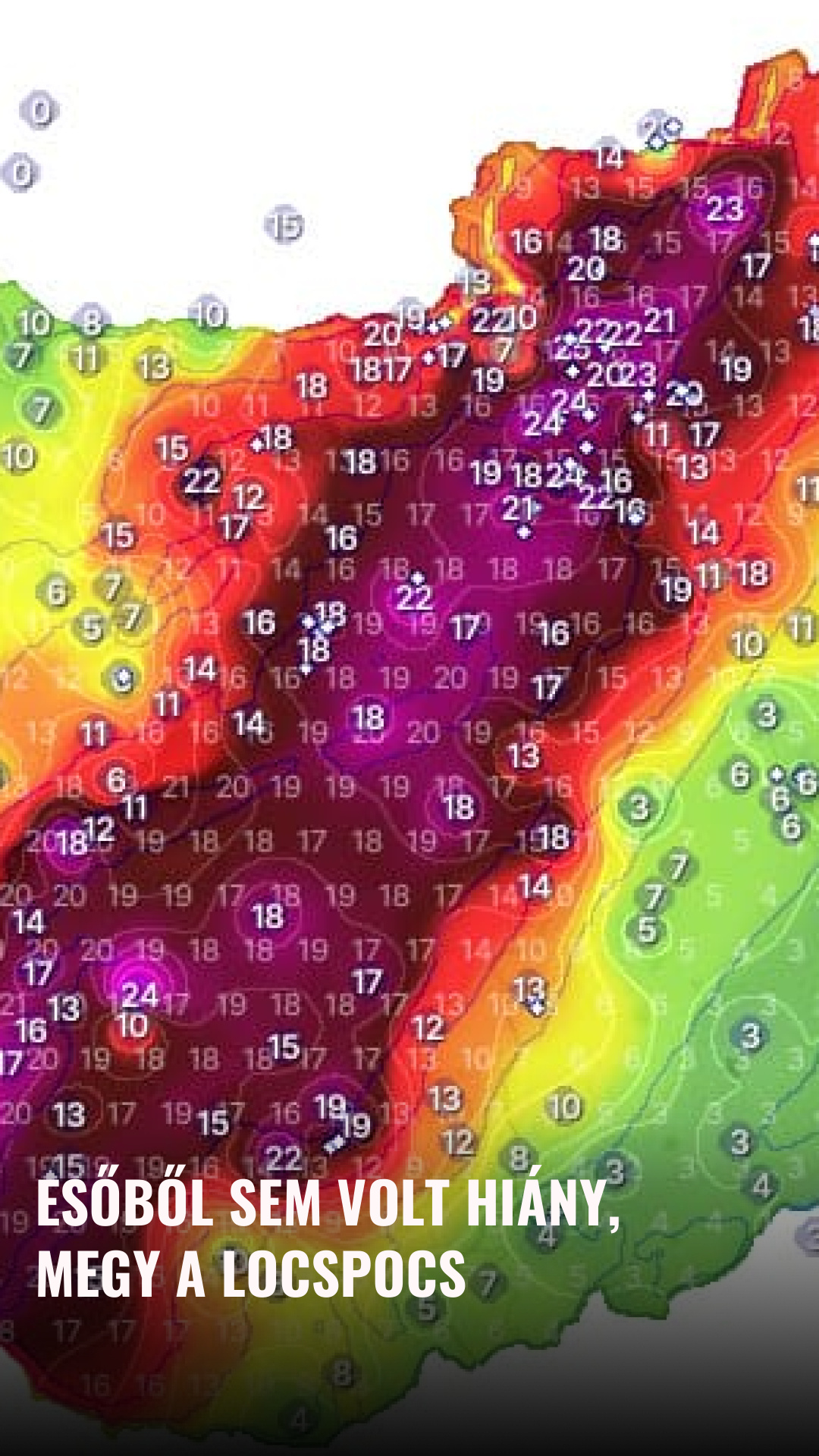 Esőből sem volt hiány, megy a locspocs