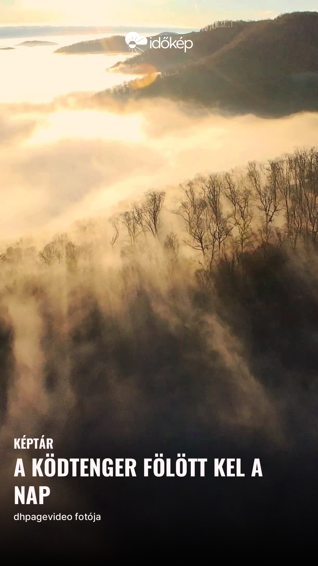 a ködtenger fölött kel a nap