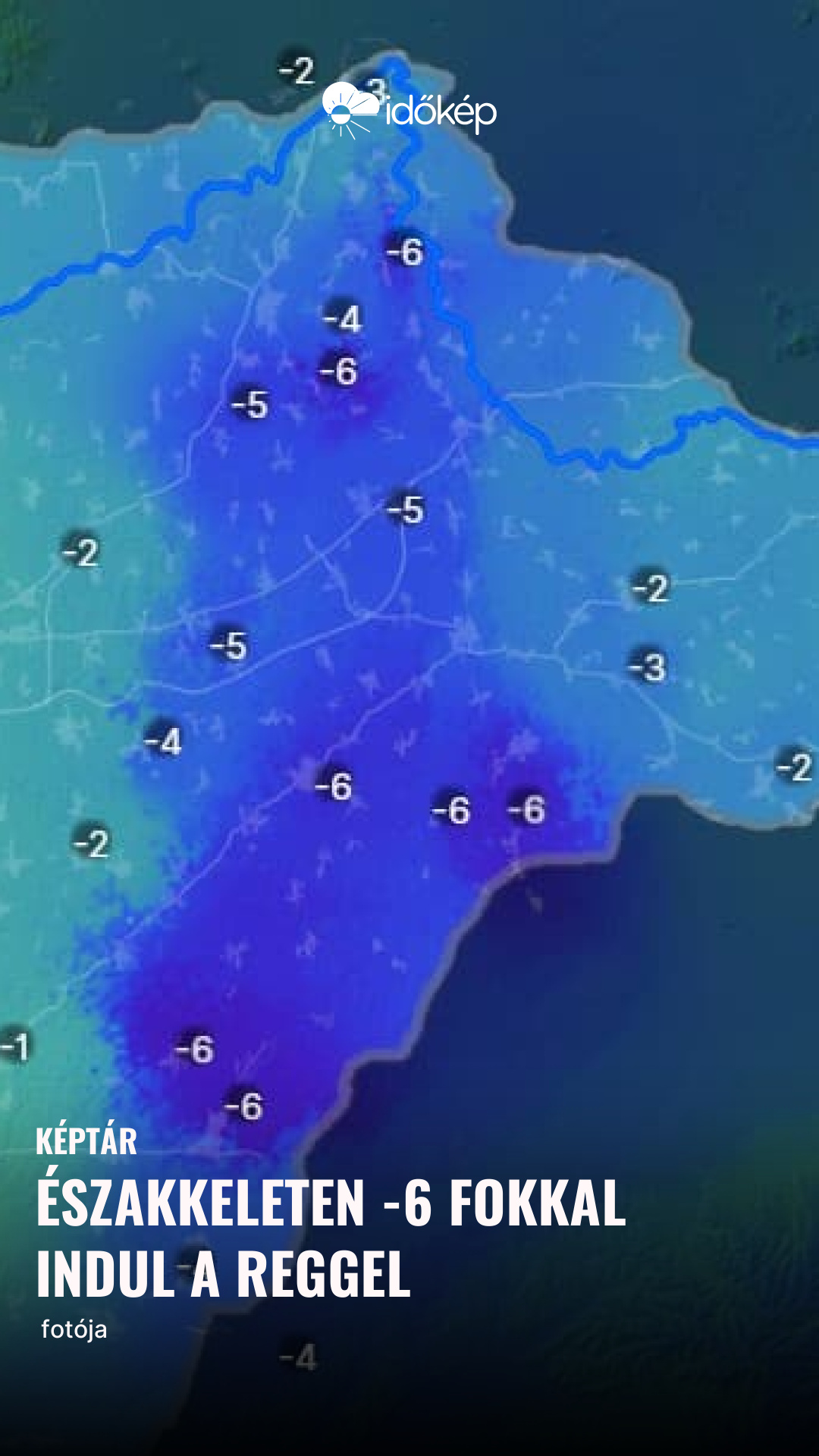 Északkeleten -6 fokkal indul a reggel