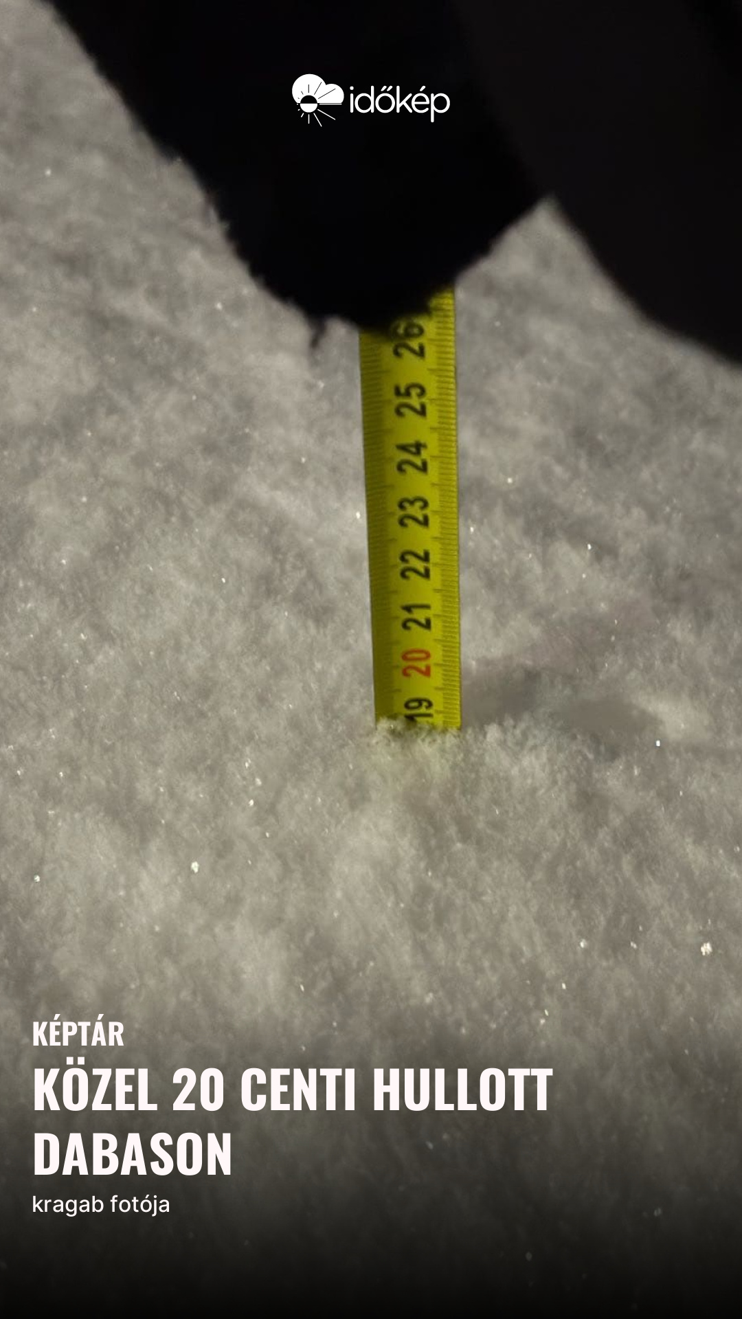 Közel 20 centi hullott Dabason