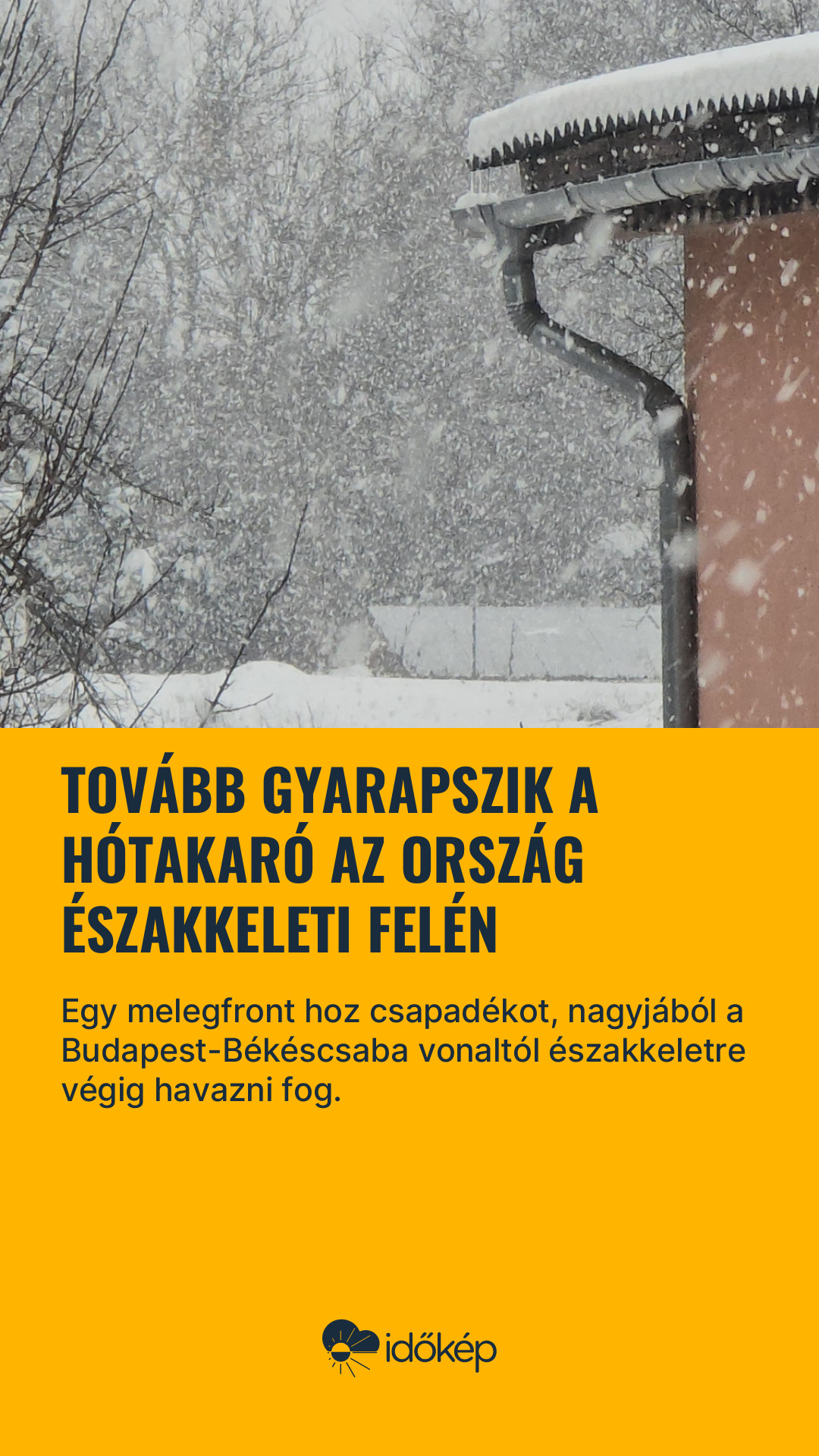 Tovább gyarapszik a hótakaró az ország északkeleti felén