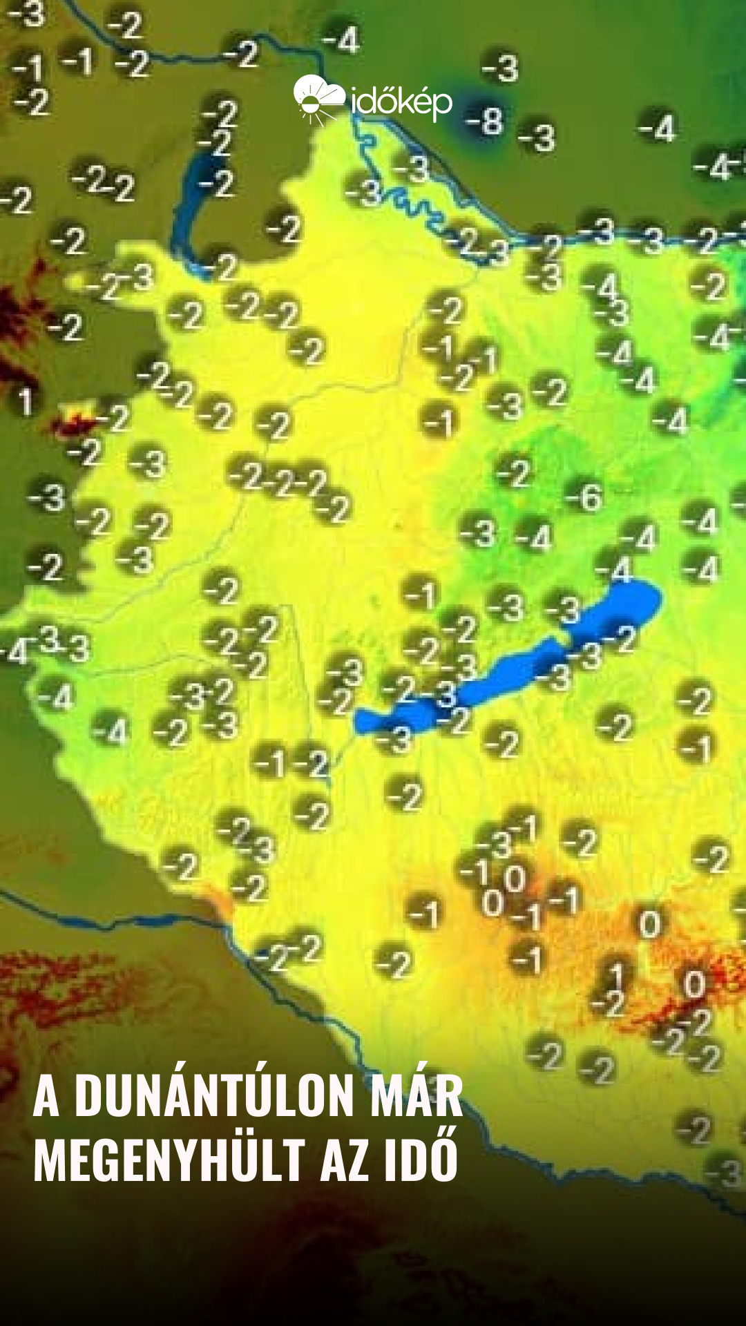 A Dunántúlon már megenyhült az idő