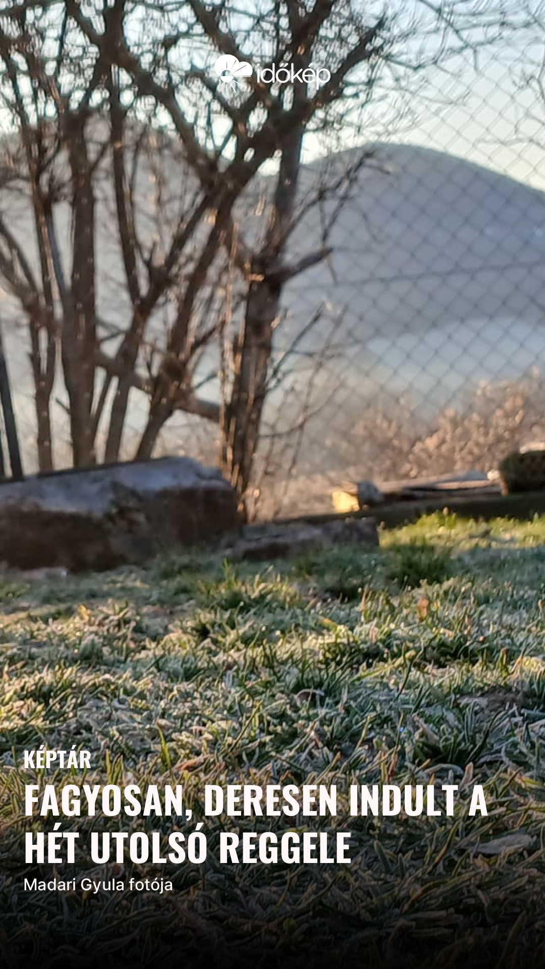 fagyosan, deresen indult a hét utolsó reggele