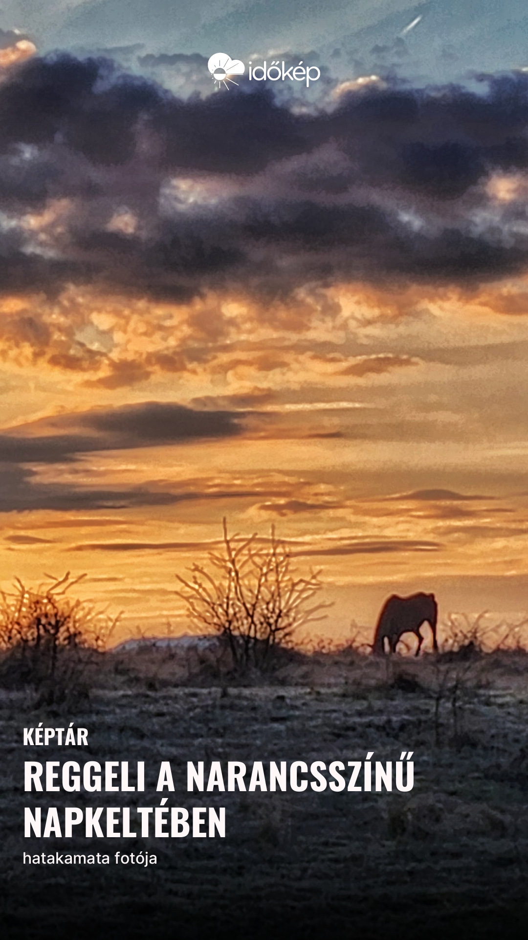 reggeli a narancsszínű napkeltében
