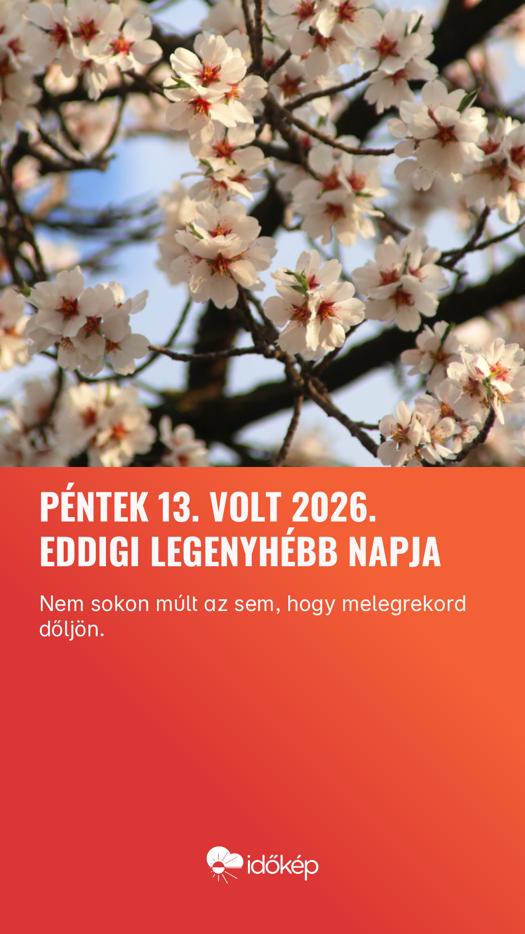 Péntek 13. volt 2026. eddigi legenyhébb napja