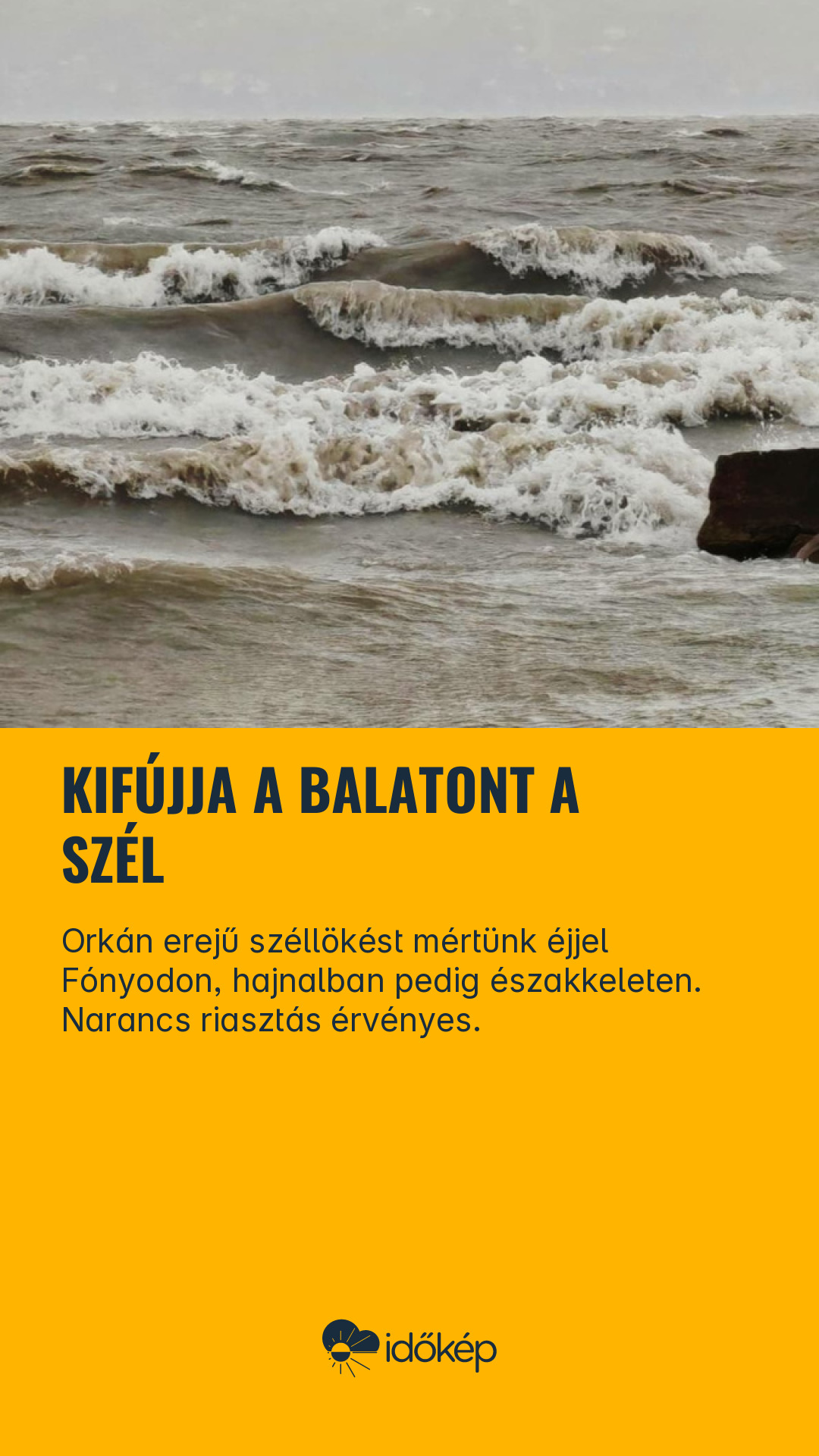 Kifújja a Balatont a szél
