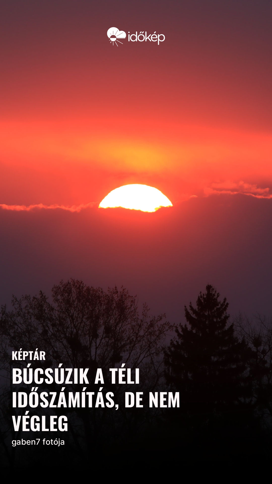 Búcsúzik a téli időszámítás, de nem végleg