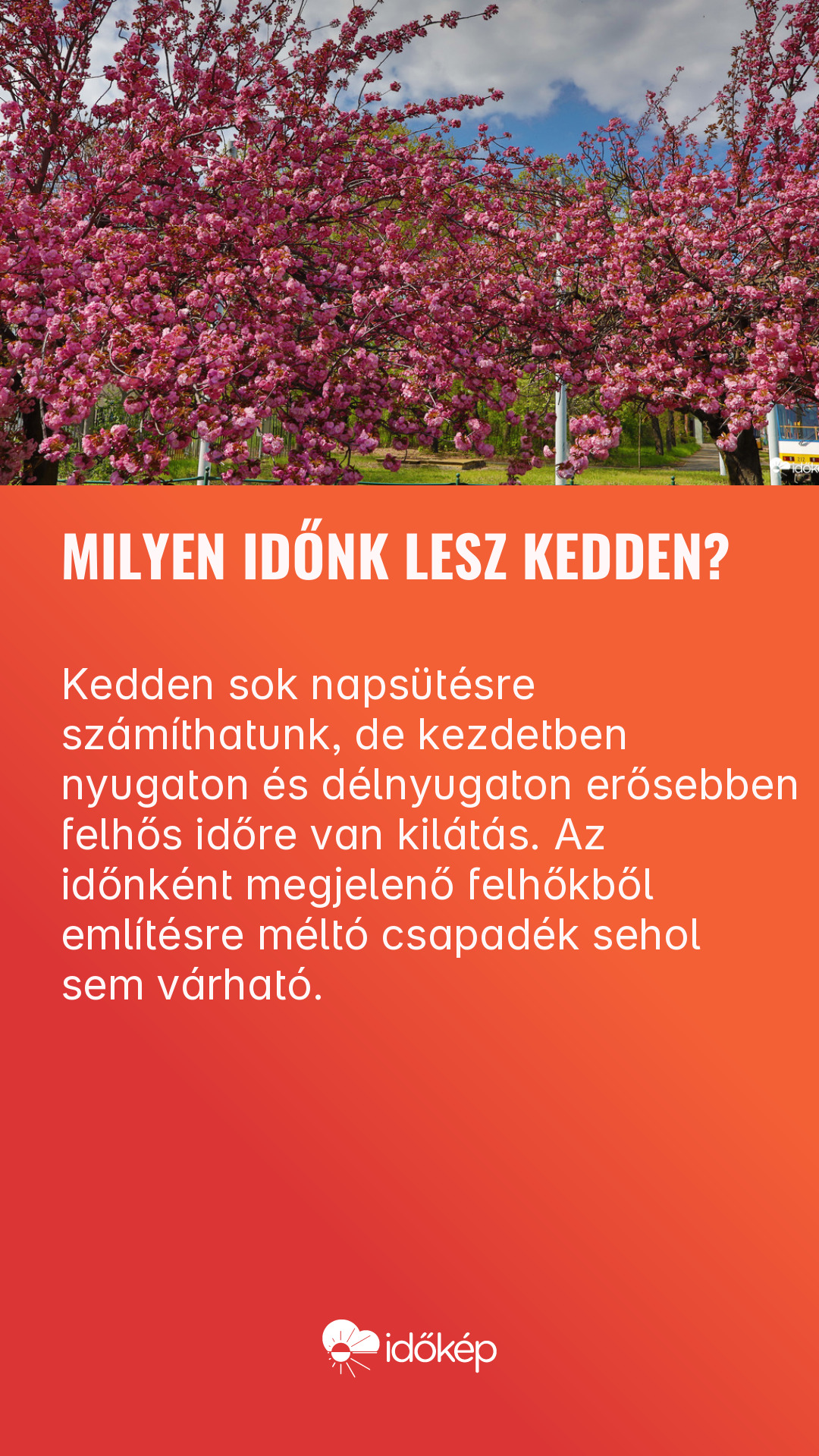 Milyen időnk lesz kedden?