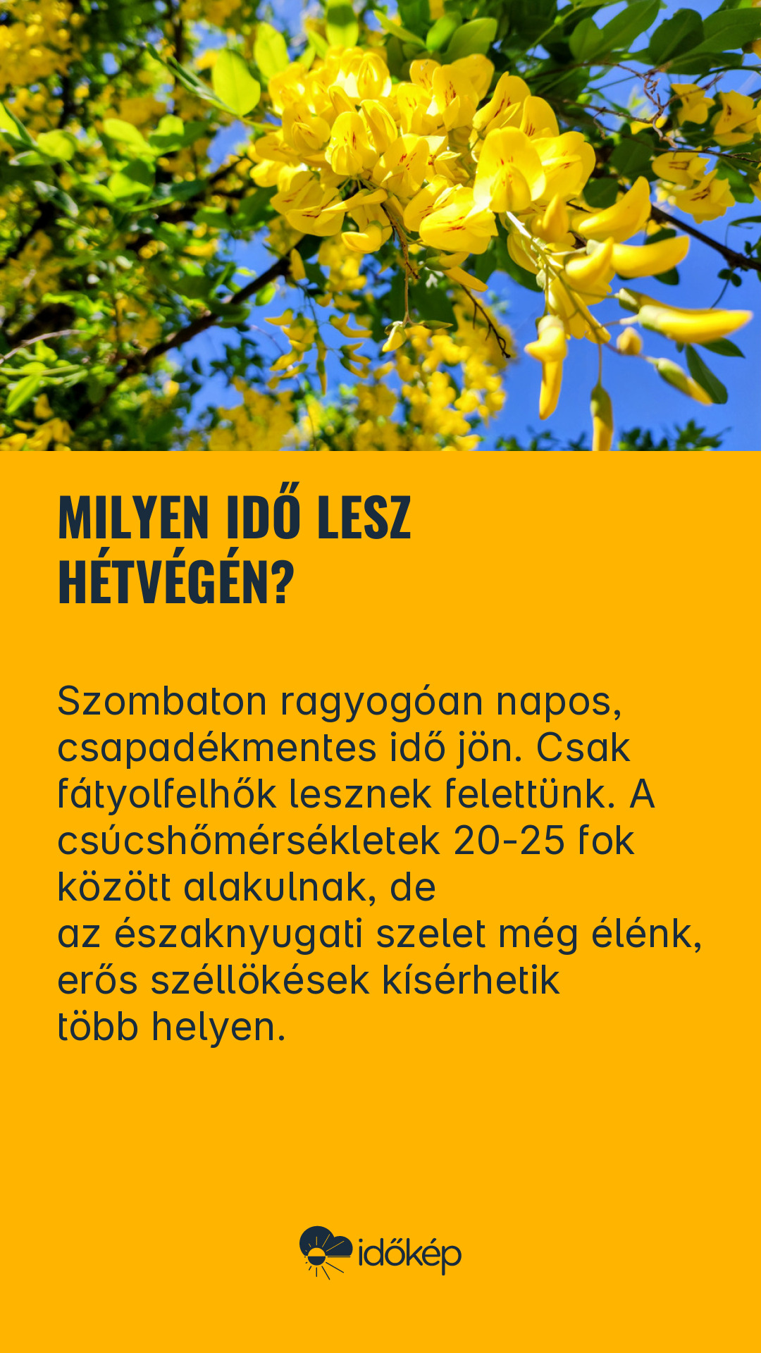 Milyen idő lesz hétvégén?