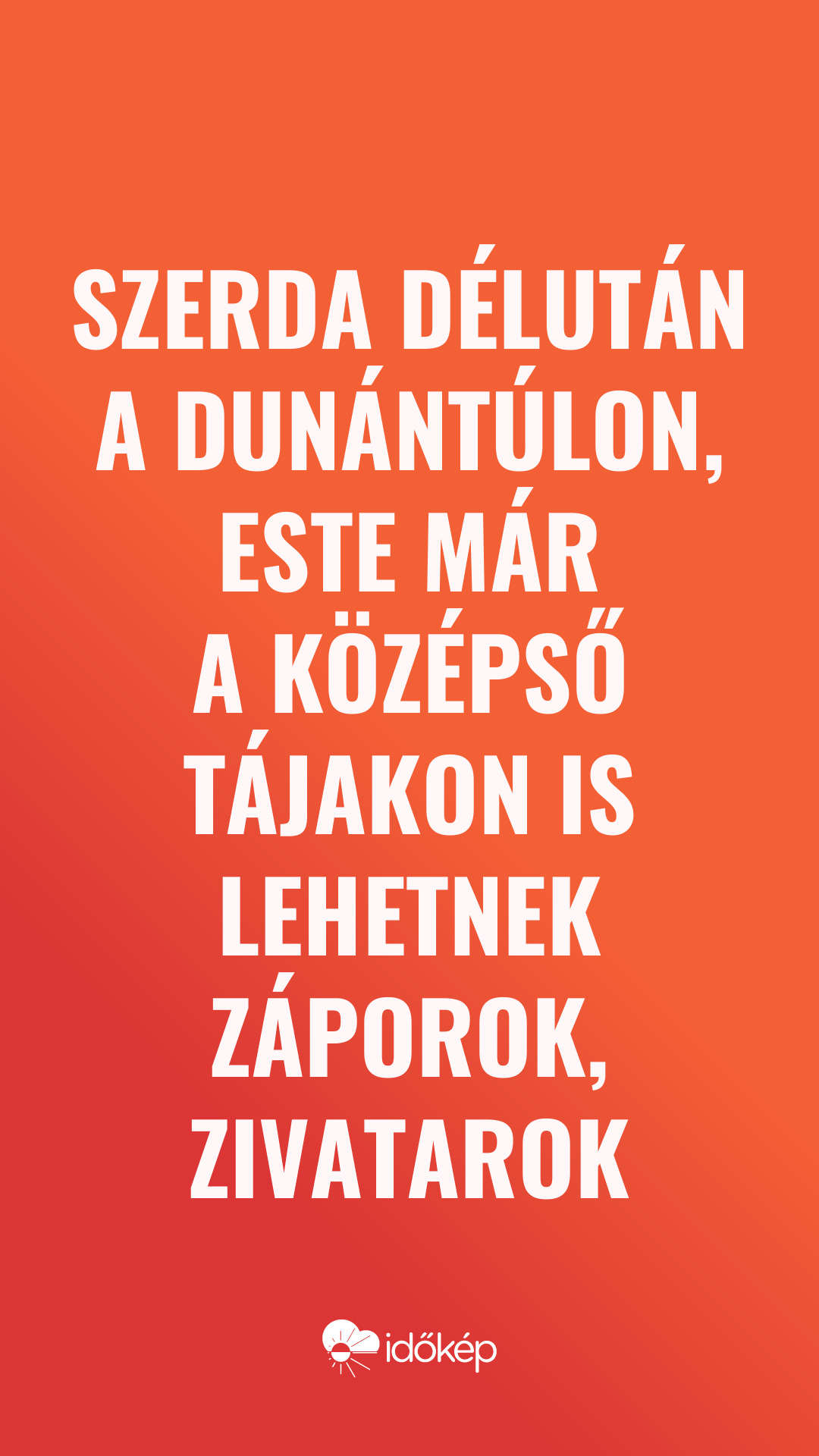 Szerda délután a Dunántúlon, este már a középső tájakon is lehetnek záporok, zivatarok