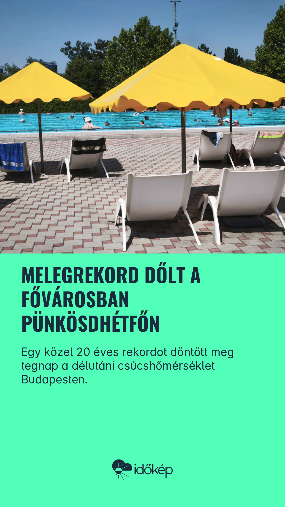 Melegrekord dőlt a fővárosban pünkösdhétfőn