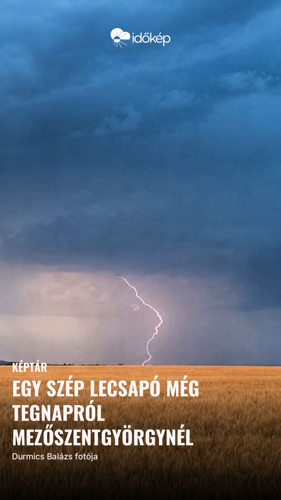 Egy szép lecsapó még tegnapról Mezőszentgyörgynél