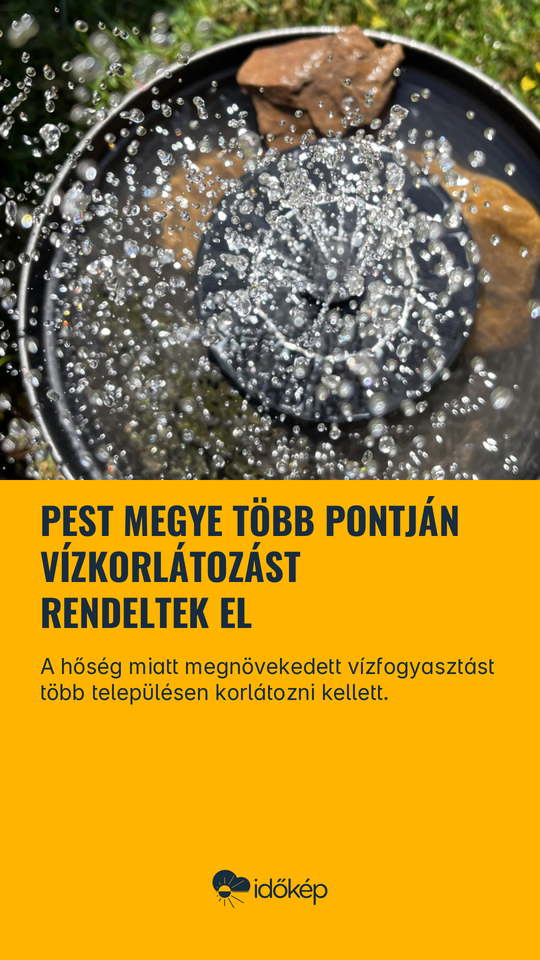Pest megye több pontján vízkorlátozást rendeltek el