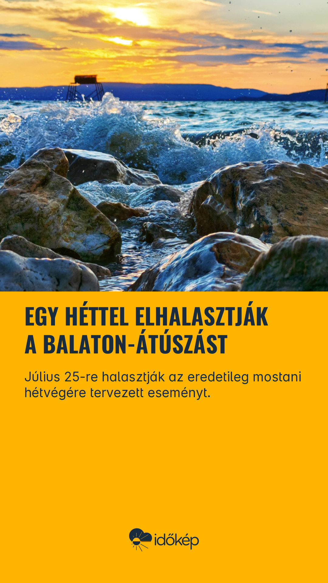 Egy héttel elhalasztják a Balaton-átúszást