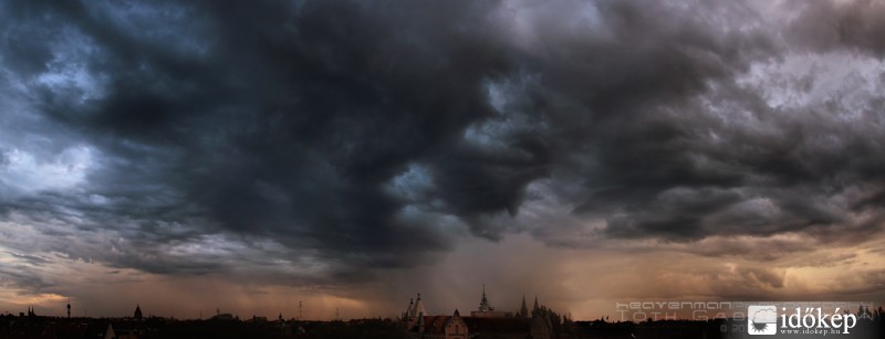 Zápor Szeged fölött