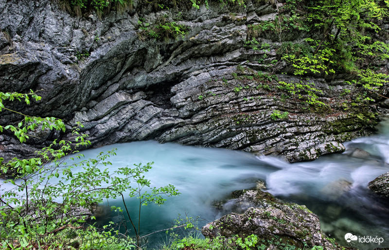 Zúgó a Vintgar szurdokban