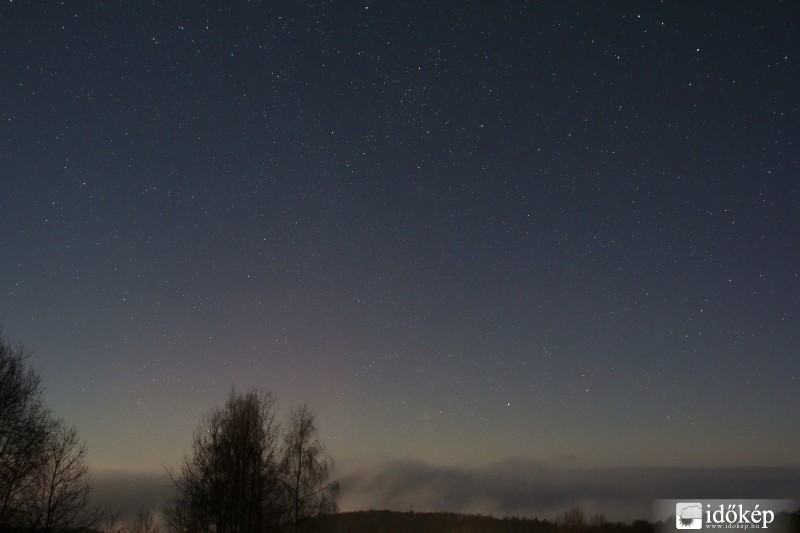 Sarki fény a Mátrából.