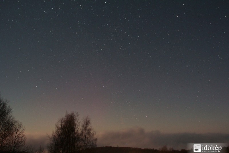 Sarki fény a Mátrából.