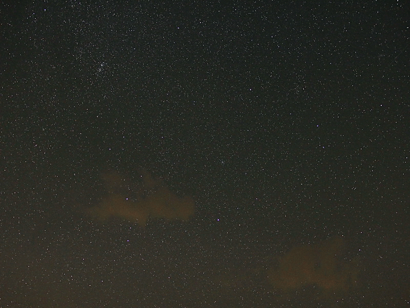 Perseida füstnyom a maximum hajnalán