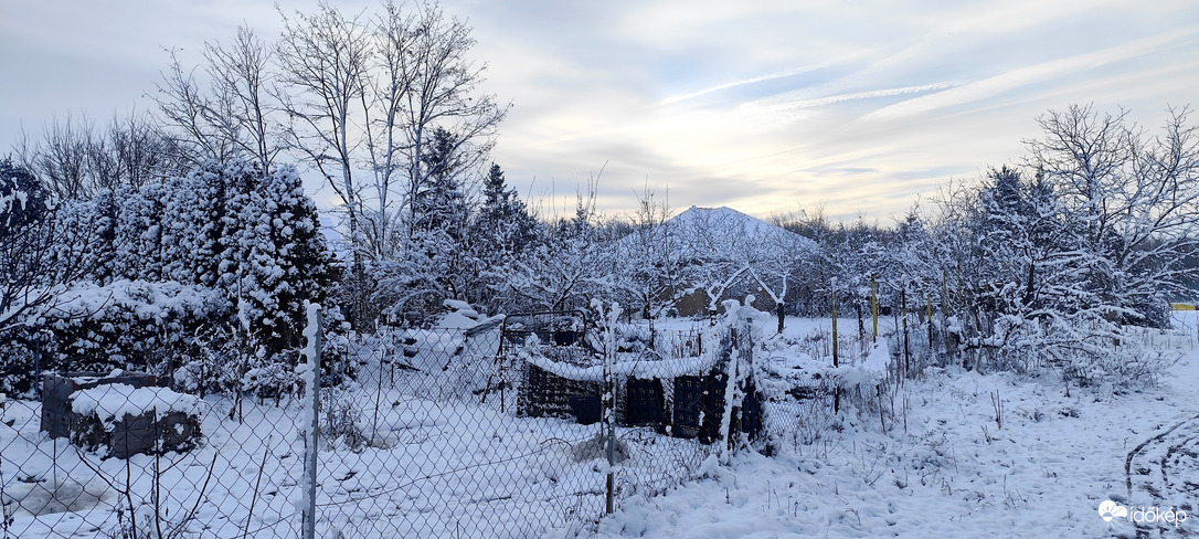 Havas reggel Győr-Bácsán November 23-án.