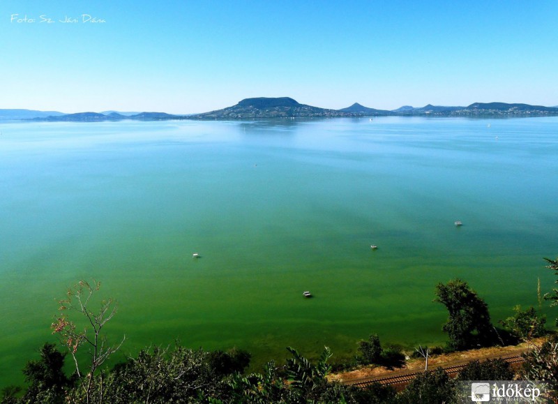 A Badacsony látképe a magasból