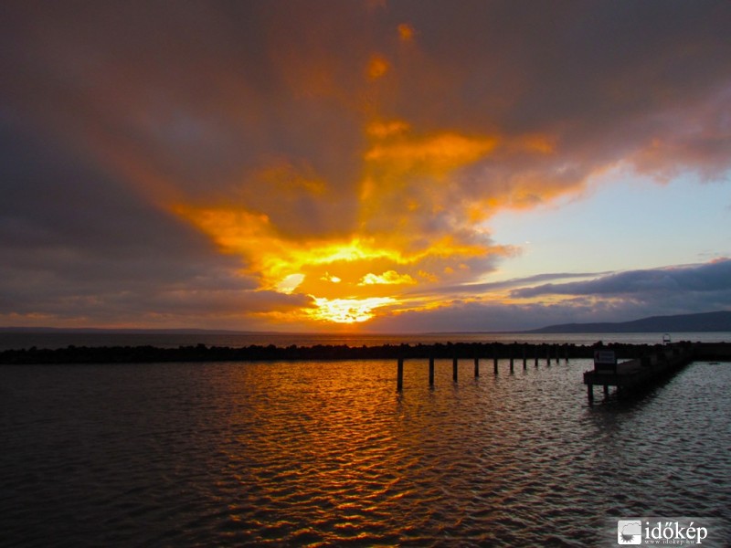 Szigliget naplemente