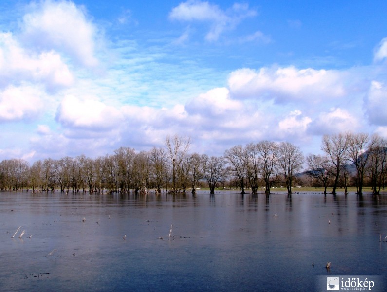 Befagyott \"legelő\" februárban