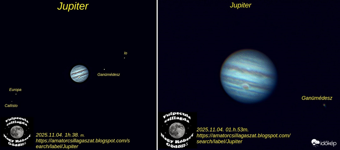 Jupiter. Több mint tíz éve figyelem a Jupitert, úgy tűnik a Nagy Vörös folt kisebb lett. 