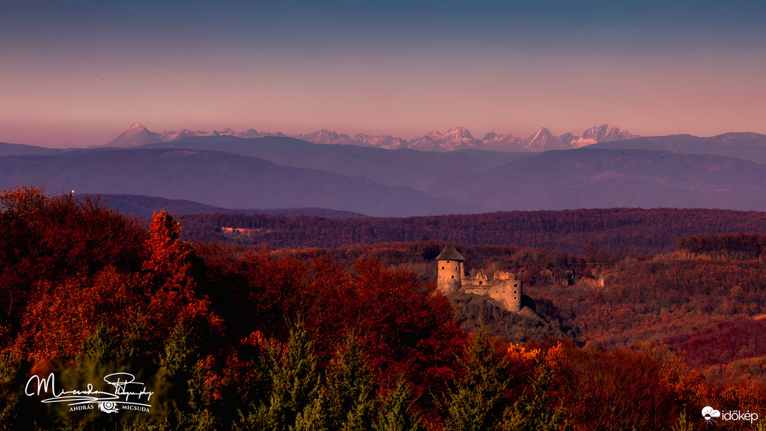 Somoskői vár és a Magas-Tátra