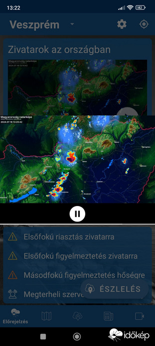 Észlelési fényképek