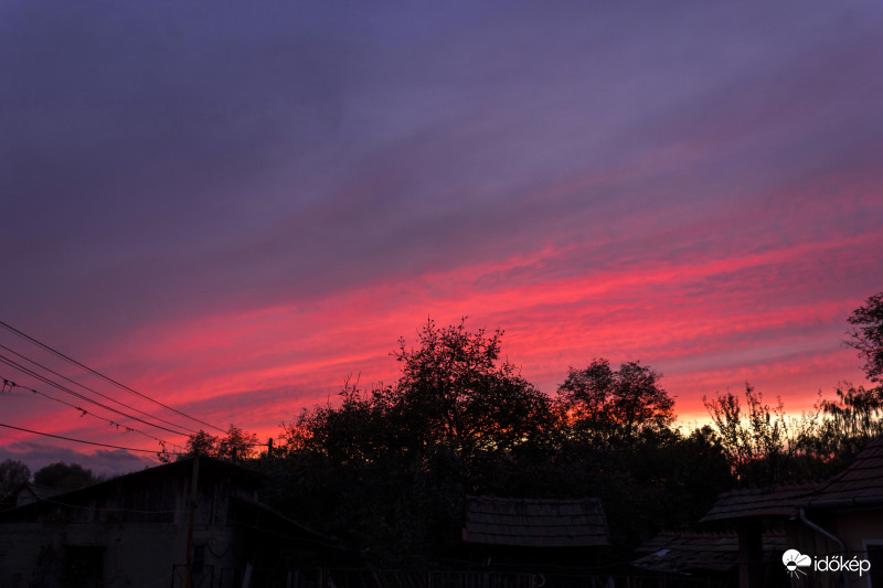 Hidegfront utáni naplemente 
