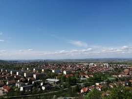 Sajószentpéter a kilátóból.