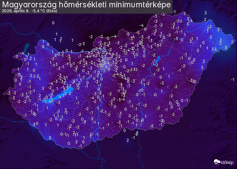 Időjárási grafikonok, térképek