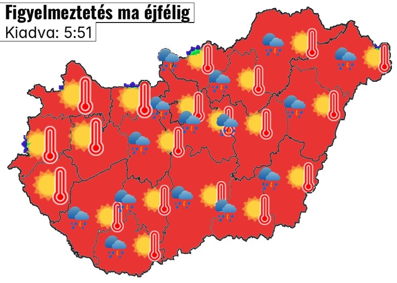 Időjárási grafikonok, térképek