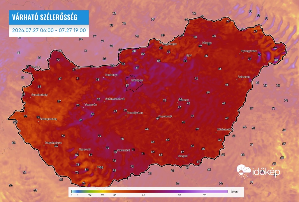 Időjárási grafikonok, térképek