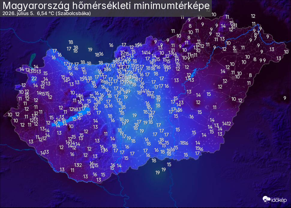 Időjárási grafikonok, térképek