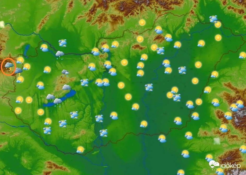 Időjárási grafikonok, térképek