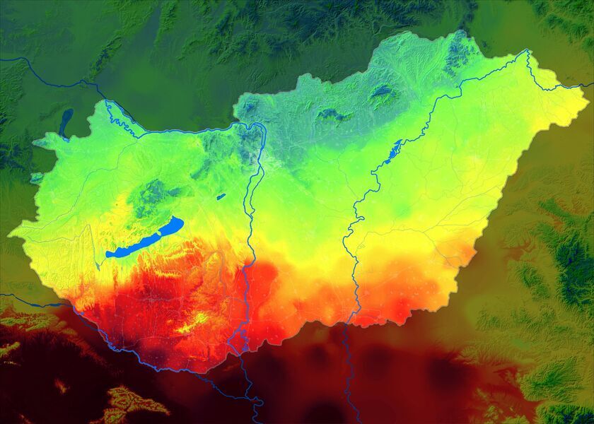 Időjárási grafikonok, térképek