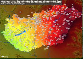 Időjárási grafikonok, térképek