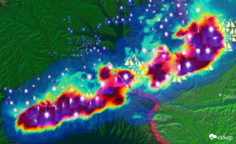 Balaton alakú zivatarlánc