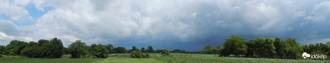 Panoráma kép a zivatarról