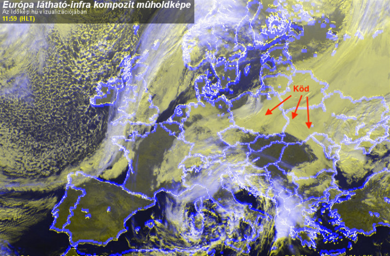Időjárási grafikonok, térképek