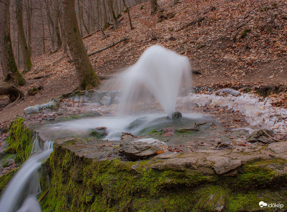 Január a Vörös-kő forrásnál