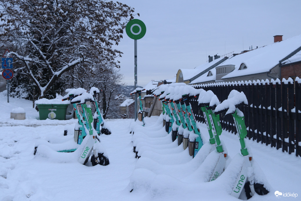Rollerek a havazás után